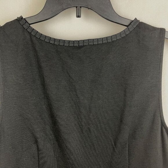 Cato Women's Black Sleeveless With Textured Trim Dress Size 16 - Picture 8 of 8